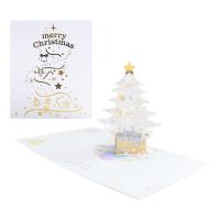 Carte de voeux de Noël, papier, Conception de Noël & effet 3D & styles différents pour le choix, 260*155mm,150*150mm, Vendu par PC