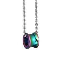 Titanium Steel Jewelry Necklace, Column, Unisex cm 