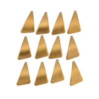 真鍮ジュエリーペンダント, 銅, 三角形, DIY 穴:約 1.3mm, 売り手 パソコン
