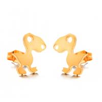 Zinc Alloy Stud Earring, Dinosaur, plated, fashion jewelry & for woman 