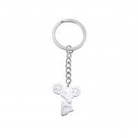 Stainless Steel Key Chain, 304 Stainless Steel, Girl, Vacuum Ion Plating, for woman 24.5mm 