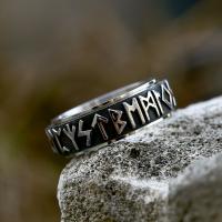 Titanium Steel Finger Ring, vintage & rotatable & for man, US Ring 
