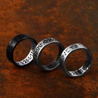 Titanium Steel Finger Ring, Vacuum Ion Plating, vintage & for man US Ring 