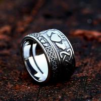 Titanium Steel Finger Ring, polished, vintage  & for man, US Ring 