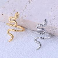 Stainless Steel Finger Ring, 304 Stainless Steel, Snake, plated, fashion jewelry & Unisex 