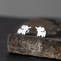 Stainless Steel Stud Earring, 304 Stainless Steel, Elephant, plated, fashion jewelry & for woman 