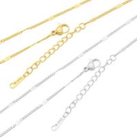 Stainless Steel Chain Jewelry, 304 Stainless Steel, with 1.97inch extender chain, plated, fashion jewelry & for woman Approx 17.72 Inch 
