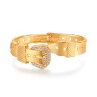 Brazalete turquesa de la aleación de Zinc, chapado, unisexo & con diamantes de imitación, más colores para la opción, 23x60mm, Vendido por UD