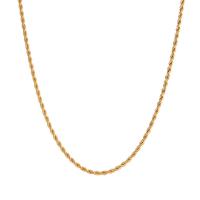 Stainless Steel Chain Necklace, 304 Stainless Steel, 18K gold plated gold 