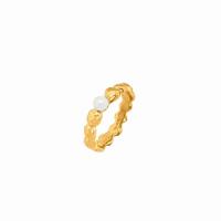 Anillo de dedo de latón, metal, chapado en oro de 18 K, Joyería & diferentes materiales para la opción & diverso tamaño para la opción & para mujer, tamaño:5-7, Vendido por UD