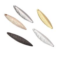 Brass Leaf Pendants, plated, DIY & frosted Approx 1.5mm 