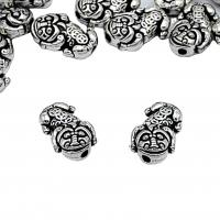 Zinc Alloy Jewelry Beads, Fabulous Wild Beast, antique silver color plated, vintage & DIY Approx 