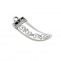 Zinc Alloy Jewelry Pendants, Scabbard, antique silver color plated, vintage & DIY Approx 