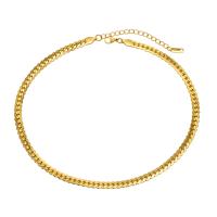 Stainless Steel Chain Necklace, 304 Stainless Steel, with 1.97inch extender chain, Vacuum Ion Plating, fashion jewelry & for woman, golden, 5.8mm Approx 15.7 Inch 