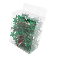 Resultados de broche de hierro, Plástico, Joyería & unisexo, verde, 40x25mm, 100PCs/Caja, Vendido por Caja