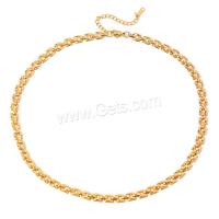 Fashion Stainless Steel Jewelry Sets, 304 Stainless Steel, bracelet & necklace, Vacuum Ion Plating, fashion jewelry golden 