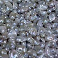 Baroque Cultured Freshwater Pearl Beads, DIY & no hole, white, 20mm [