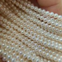 淡水養殖の真円真珠, 天然有核フレッシュウォーターパール, DIY, 無色, 3-4mm, 長さ:約 40 センチ, 売り手 ストランド
