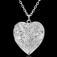 Fashion Locket Necklace, Zinc Alloy, Heart, fashion jewelry & for woman Approx 20.47 Inch 