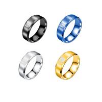 Stainless Steel Finger Ring, 304 Stainless Steel, plated, fashion jewelry & Unisex 8mm 