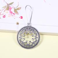 Zinc Alloy Drop Earring, Round, plated, fashion jewelry 