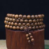 108 perles de Mala, Poulet Wingwood, Rond, style folk & unisexe & normes différentes pour le choix, Vendu par brin