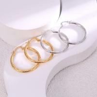 Brass Hoop Earring, real gold plated, fashion jewelry & for woman 