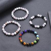 Gemstone Bracelets, Natural Stone, fashion jewelry & Unisex, 8mm Approx 6.6-8.2 Inch 