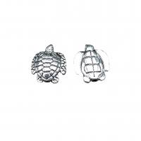 Zinc Alloy Animal Beads, Turtle, antique silver color plated, DIY Approx 1mm, Approx 