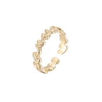 Anillo de dedo de latón, metal, chapado en oro de 14 K, diferentes estilos para la opción & para mujer & esmalte, Vendido por UD