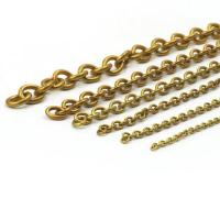 Латунная цепочка с овальными звеньями, Латунь, разный размер для выбора & Овальный цепь, оригинальный цвет, продается м[