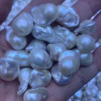 Baroque Cultured Freshwater Pearl Beads, DIY, white, 12-15mm 