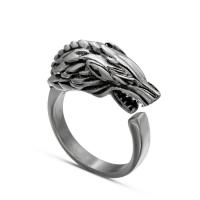Titanium Steel Finger Ring, polished, fashion jewelry & for man, original color 