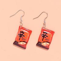 Resin Drop Earring, handmade, fashion jewelry & for woman, 15*50mm, Approx 