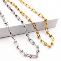 Halskette, 316 L Edelstahl, Vakuum-Ionen-Beschichtung, DIY, keine, 13.5x5mm, verkauft von m