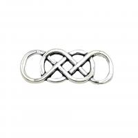 Zinc Alloy Charm Connector, Infinity, antique silver color plated, DIY & 1/1 loop Approx 5mm, Approx 