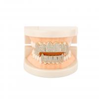 Teeth Hip Hop Jewelry, Brass, plated, Unisex & micro pave cubic zirconia 