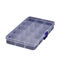 Plastic Bead Container, Polypropylene(PP), dustproof & transparent & 15 cells 