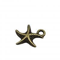 Pendentifs animaux en alliage de zinc, étoile de mer, Plaqué de couleur de bronze antique, Vintage & DIY Environ Vendu par sac
