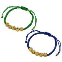 Brass Bracelets, gold color plated, fashion jewelry & for woman 7*7.5*7.5mm,3mm Approx 10 Inch 