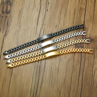 Stainless Steel Chain Bracelets, 304 Stainless Steel, fashion jewelry & for man 43mm,10mm 