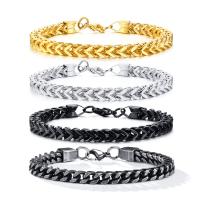 Stainless Steel Chain Bracelets, 304 Stainless Steel, fashion jewelry & for man 6mm 