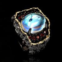 Латунное кольцо с стразами, Латунь, с Стеклянный, разный размер для выбора & Женский & со стразами, продается PC