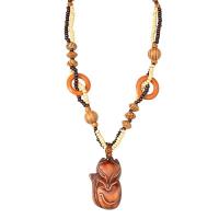 Деревянные ожерелья, деревянный, Лисица, ювелирные изделия моды & Женский, длина:Приблизительно 25.2 дюймовый, продается Strand