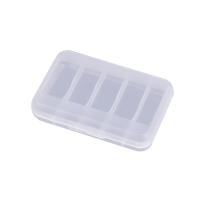 Plastic Bead Container, Polypropylene(PP), Rectangle, dustproof & 5 cells & transparent 