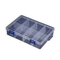 Storage Box, Polypropylene(PP), Rectangle, dustproof & transparent & 8 cells 