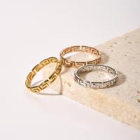 Stainless Steel Finger Ring, 304 Stainless Steel, 18K gold plated, fashion jewelry & for woman 4mm 