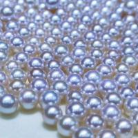 No Hole Cultured Freshwater Pearl Beads, Round, Natural & DIY white 