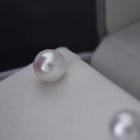 Freshwater Pearl Stud Earring, 925 sterling silver post pin, Round, Natural & fashion jewelry & for woman, pink 
