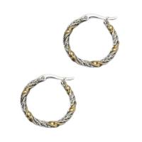 Stainless Steel Hoop Earring, 304 Stainless Steel, Donut, Vacuum Ion Plating, for woman, mixed colors, 26mm 